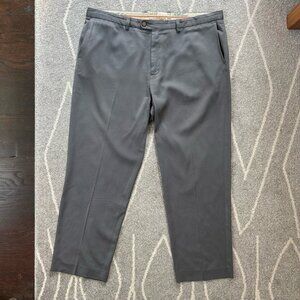 Tommy Bahama Gray Silk Blend Flat Front Men’s Chino Pants 40x30